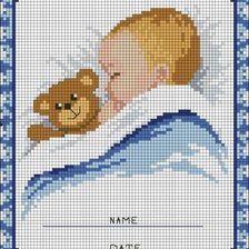 Схема вышивки «метрика»