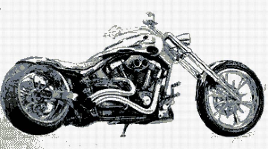 мотоцикл ч/б - мото, мотоцикл - предпросмотр