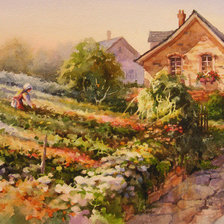 Схема вышивки «Акварели Roland Lee (Роланд Ли) №14»