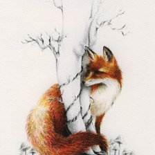 Схема вышивки «Лис»