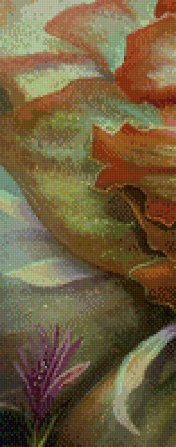 Триптих девушка-цветок.левая. - триптих, фентези, девушка - предпросмотр