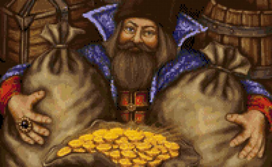 для жмотика))) - деньги, сбережения, золото, купец - предпросмотр