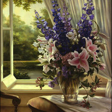 Схема вышивки «лилии»