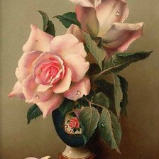 Схема вышивки «винтажные розы»