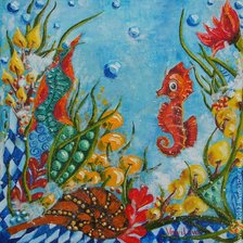 Схема вышивки «на дне морском»