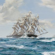 Схема вышивки «парусник»