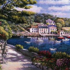 Схема вышивки «тихая гавань»