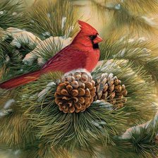 Схема вышивки «Новогодняя подушка»