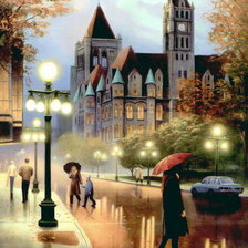 Схема вышивки «Город»