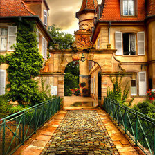 Схема вышивки «Город»