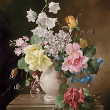 Схема вышивки «букет, цветы, натюрморт»