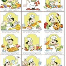 Схема вышивки «Веселые поварята»