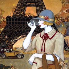 Схема вышивки «Парижанка»