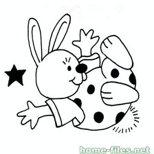 Схема вышивки «заяц»