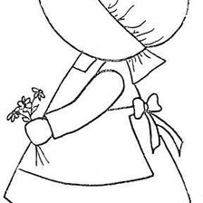 Схема вышивки «девочка»