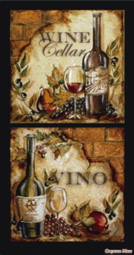 Натюрморт, вино - вино, натюрморт, виноград - предпросмотр