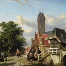 Схема вышивки «Городской пейзаж»