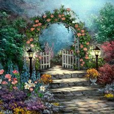 Калитка вцветах