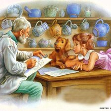 дедушка художник