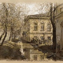 Схема вышивки «Старый город»