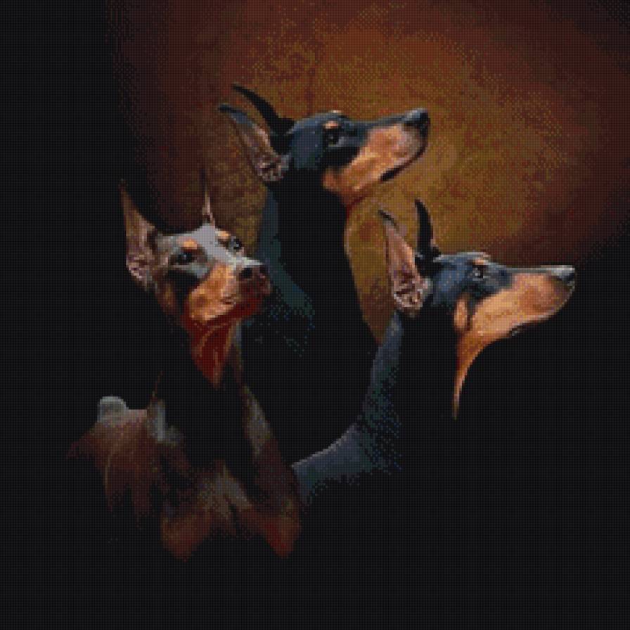 Доберманы - друг, собака, животное - предпросмотр