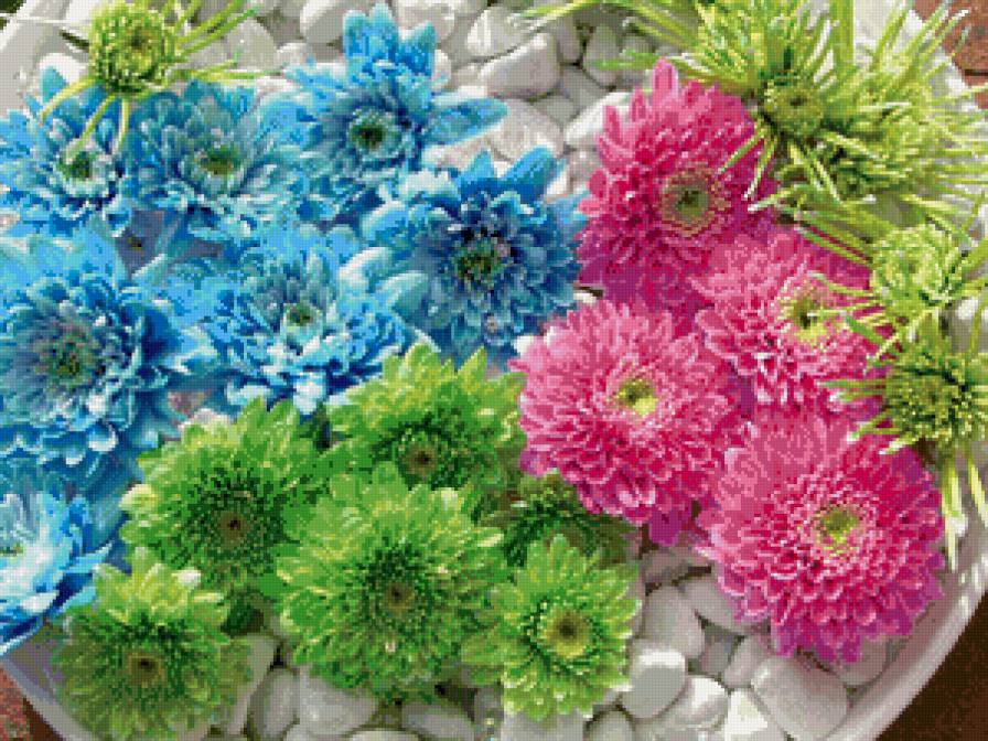 цветочная композиция - цветы - предпросмотр