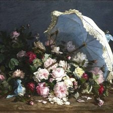 Схема вышивки «Розы под зонтом»