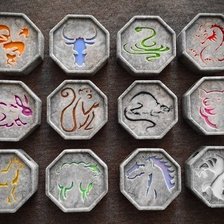 Схема вышивки «года»