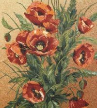 Схема вышивки «маки»