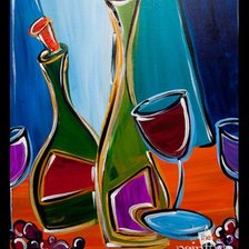 Схема вышивки «вино»