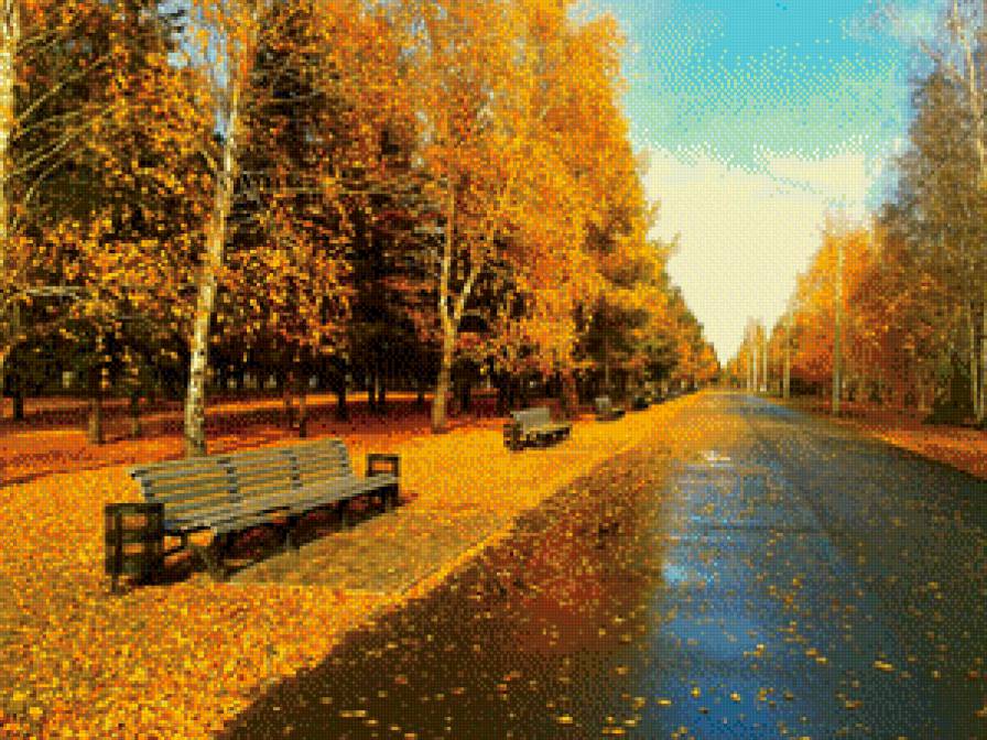 золотая осень - осень сквер природа - предпросмотр
