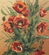 Схема вышивки «маки»