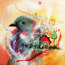 Схема вышивки «весенняя птичка»