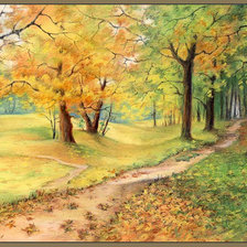 Схема вышивки «Лес»