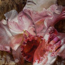 Схема вышивки «двое цветов»