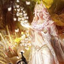 Схема вышивки «волшебница»