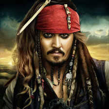 Схема вышивки «Джек Воробей»