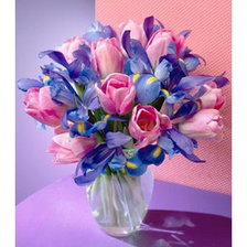 Схема вышивки «Букет тюльпанов»