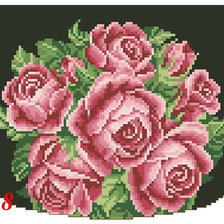 Схема вышивки «сумочка под бисер»