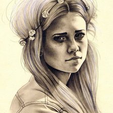 Схема вышивки «девушка4»