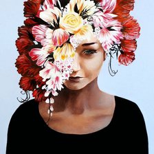 Схема вышивки «Девушка6»