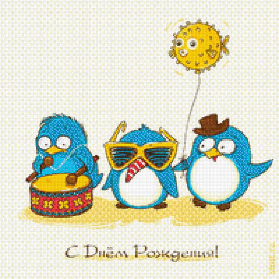 модные пингвины - пингвин животные лето - предпросмотр