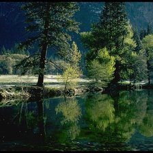 Схема вышивки «берег реки»