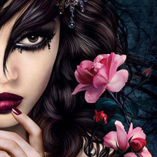 Схема вышивки «Она»