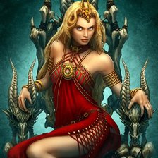 Схема вышивки «леди вамп»