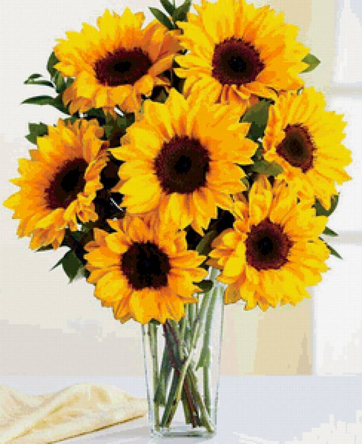 Ваза с подсолнухами 2 - предпросмотр