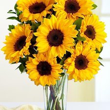 Схема вышивки «Ваза с подсолнухами 2»