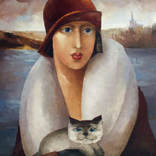 Девушка с кошкой