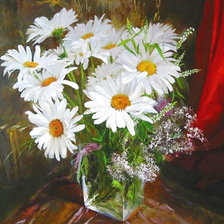 Схема вышивки «ромашки»