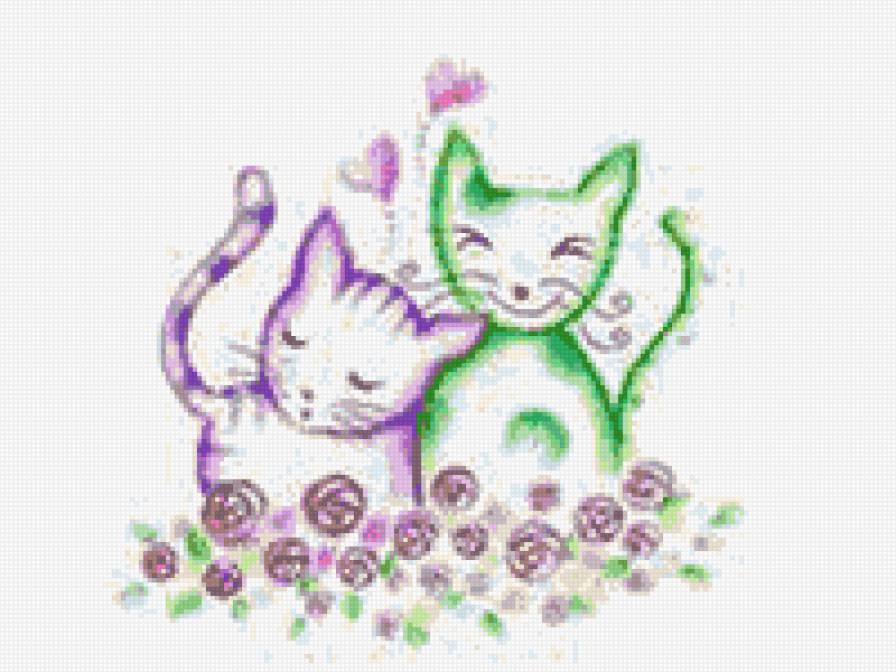 котята - рисунок, животные, котята - предпросмотр